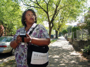 Woman holding canvas bag